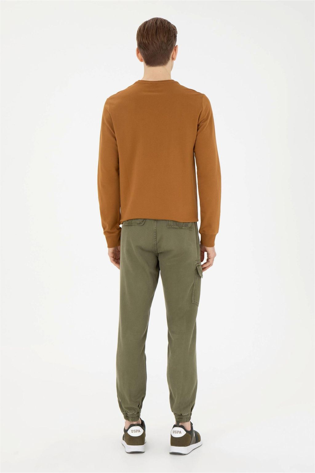 Мужские брюки цвета хаки из плотной ткани - U.s. polo assn фото 4