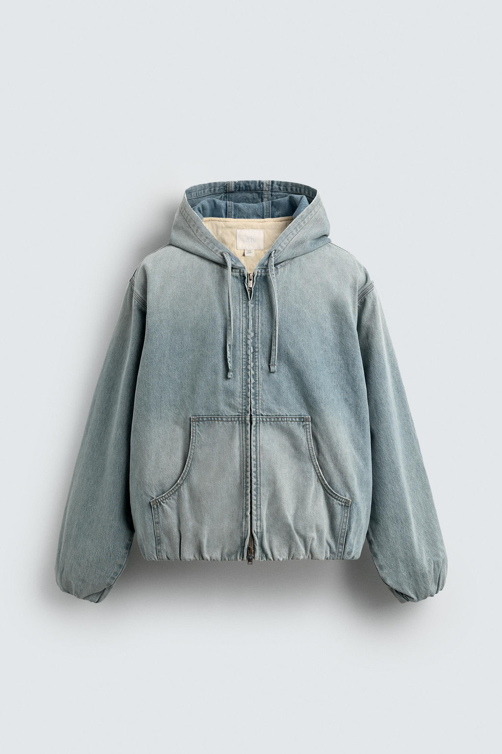 DENIM HOODIE JACKET - Zara фото 7