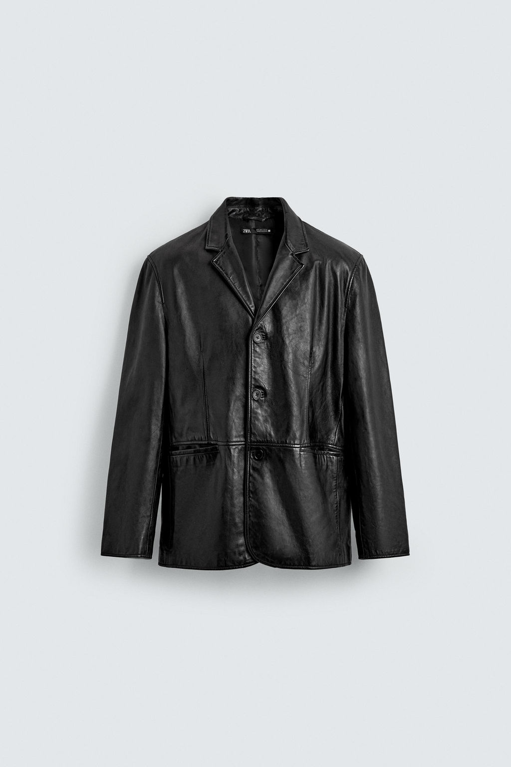 LEATHER BLAZER - Zara фото 8