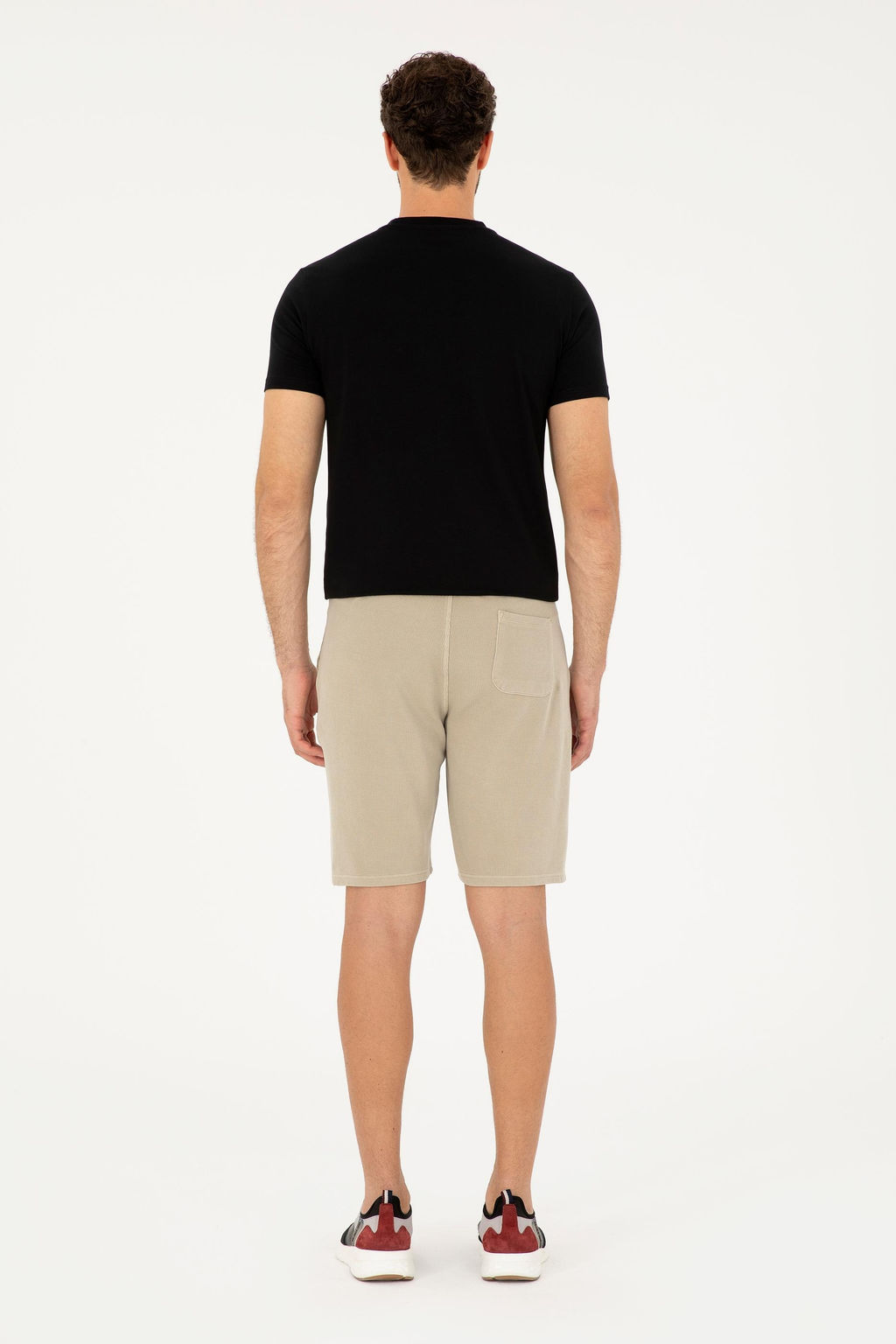U. S. Polo Assn / Мужские трикотажные шорты светло-хаки - U.s. polo assn фото 4