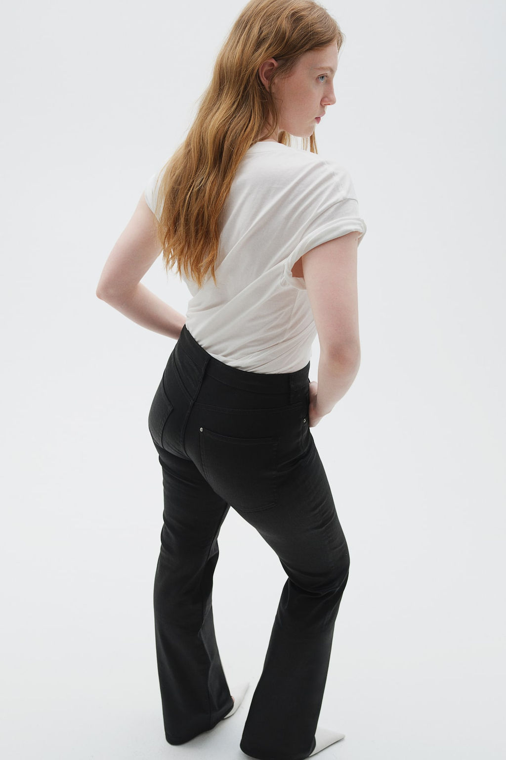 Curvy Fit Bootcut High Jeans - H&m фото 4