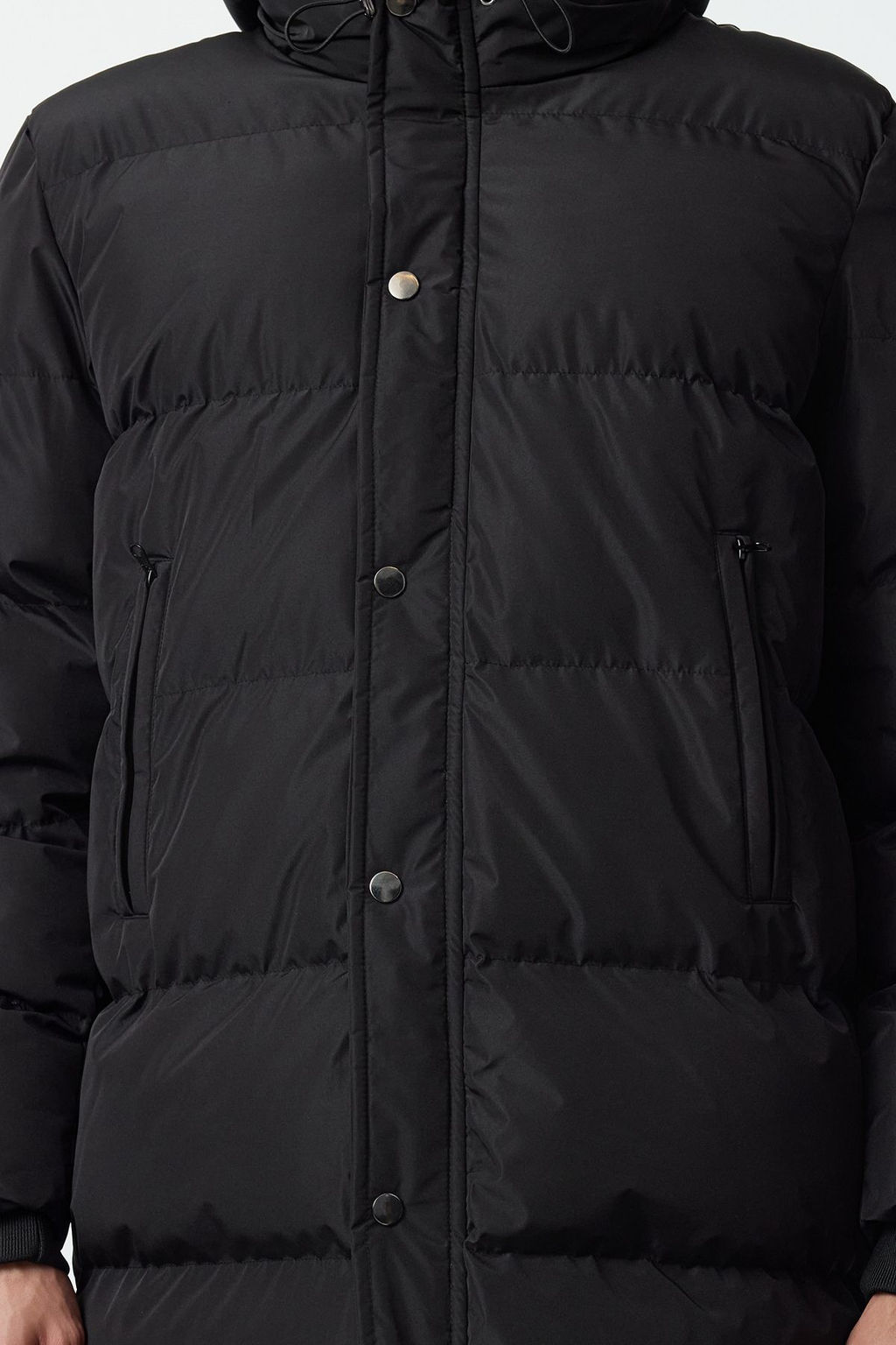 TRENDYOL MAN Antrasit Regular Fit Kapusonlu Fermuar Cepli Sisme K?sl?k Mont TMNAW25MO00021 - Trendyolmilla фото 14