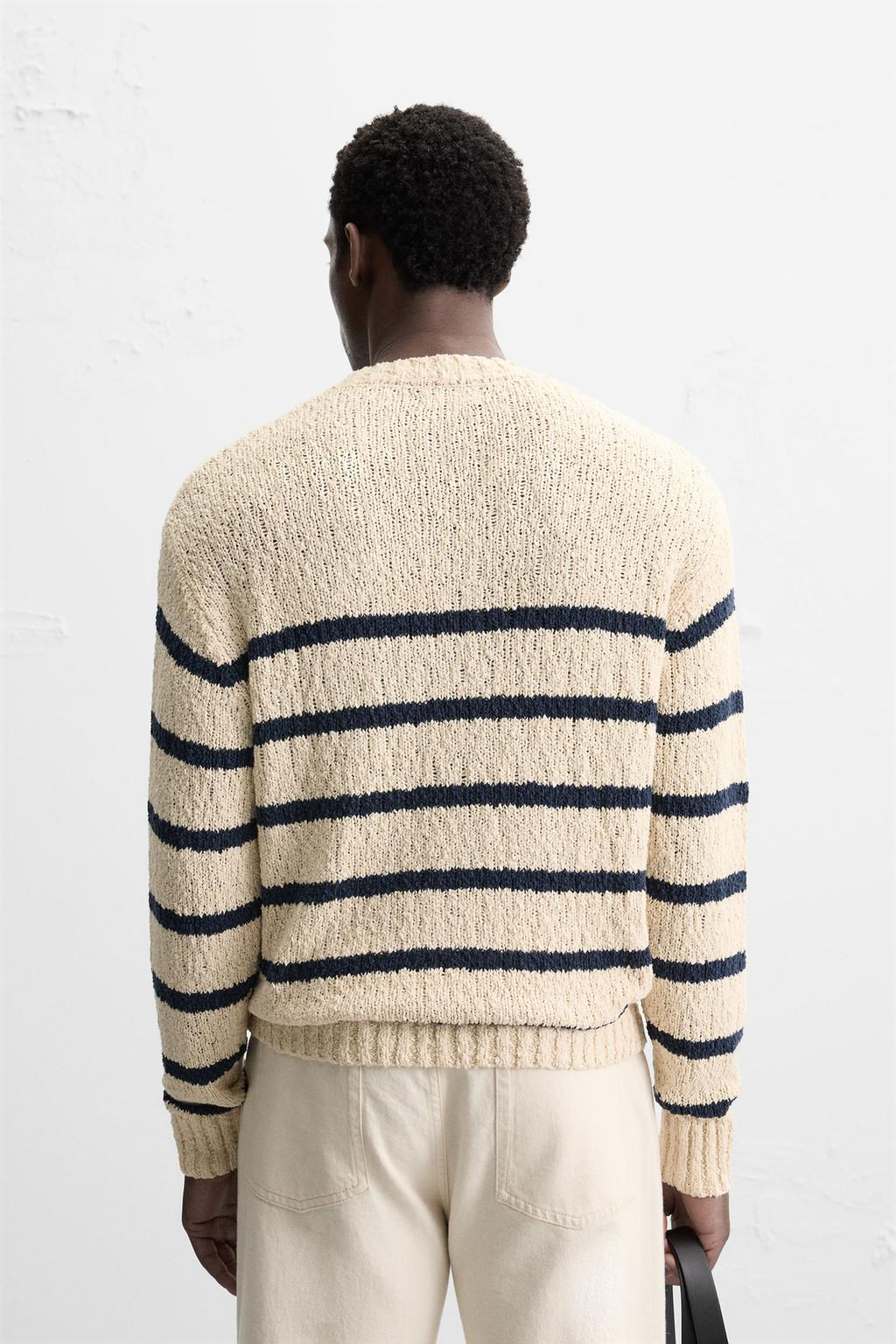 TEXTURED STRIPE SWEATER - Zara фото 3
