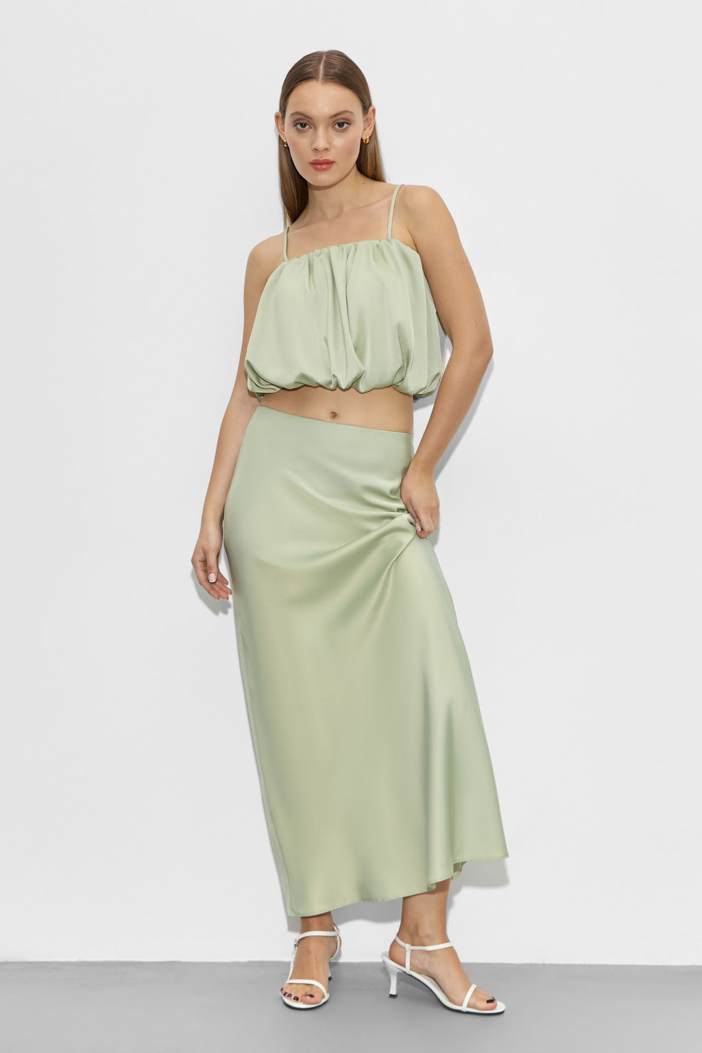 Топ-баллон из сатина - Mollis фото 2