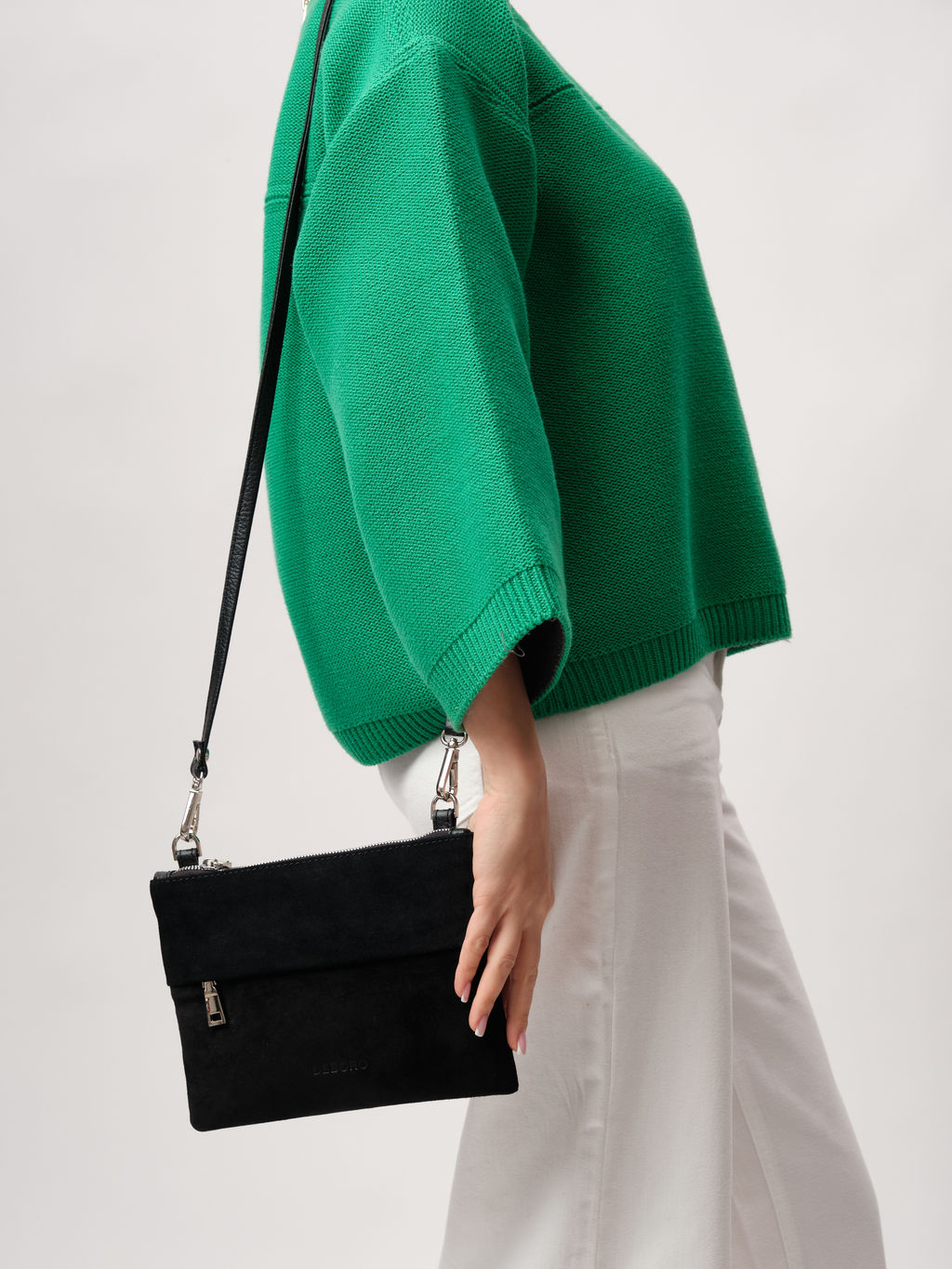 Кожаная сумка 3017 черный