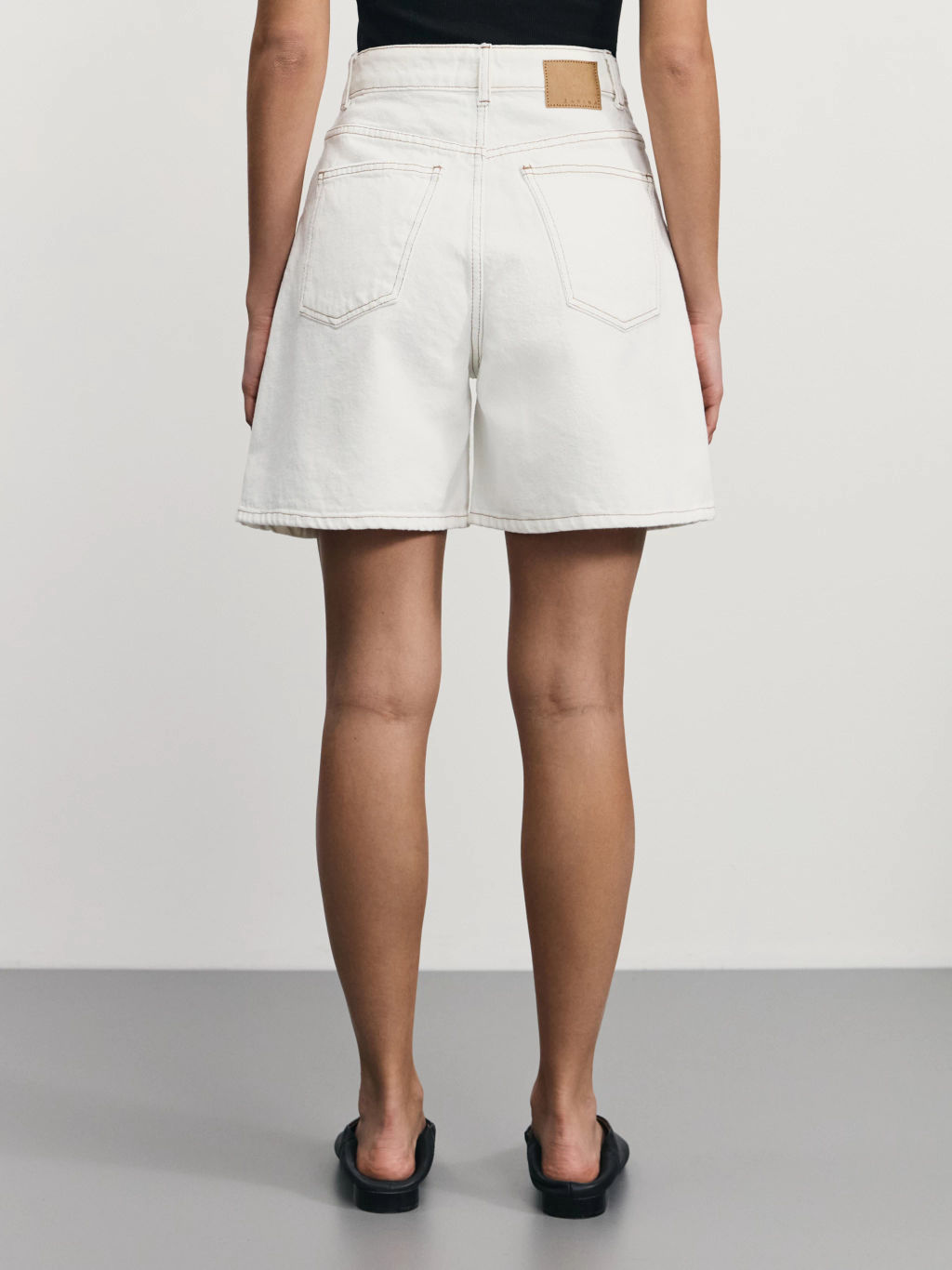 Джинсовые шорты А-силуэта / Zarina фото 5