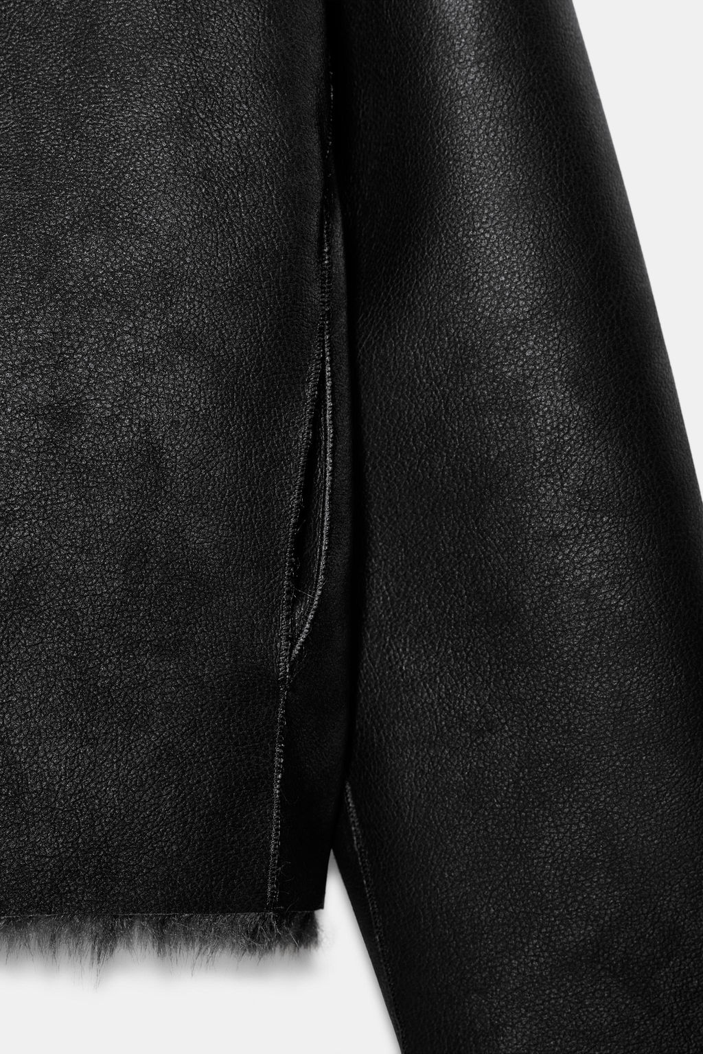 REVERSIBLE FAUX FUR SHORT COAT - Zara фото 12