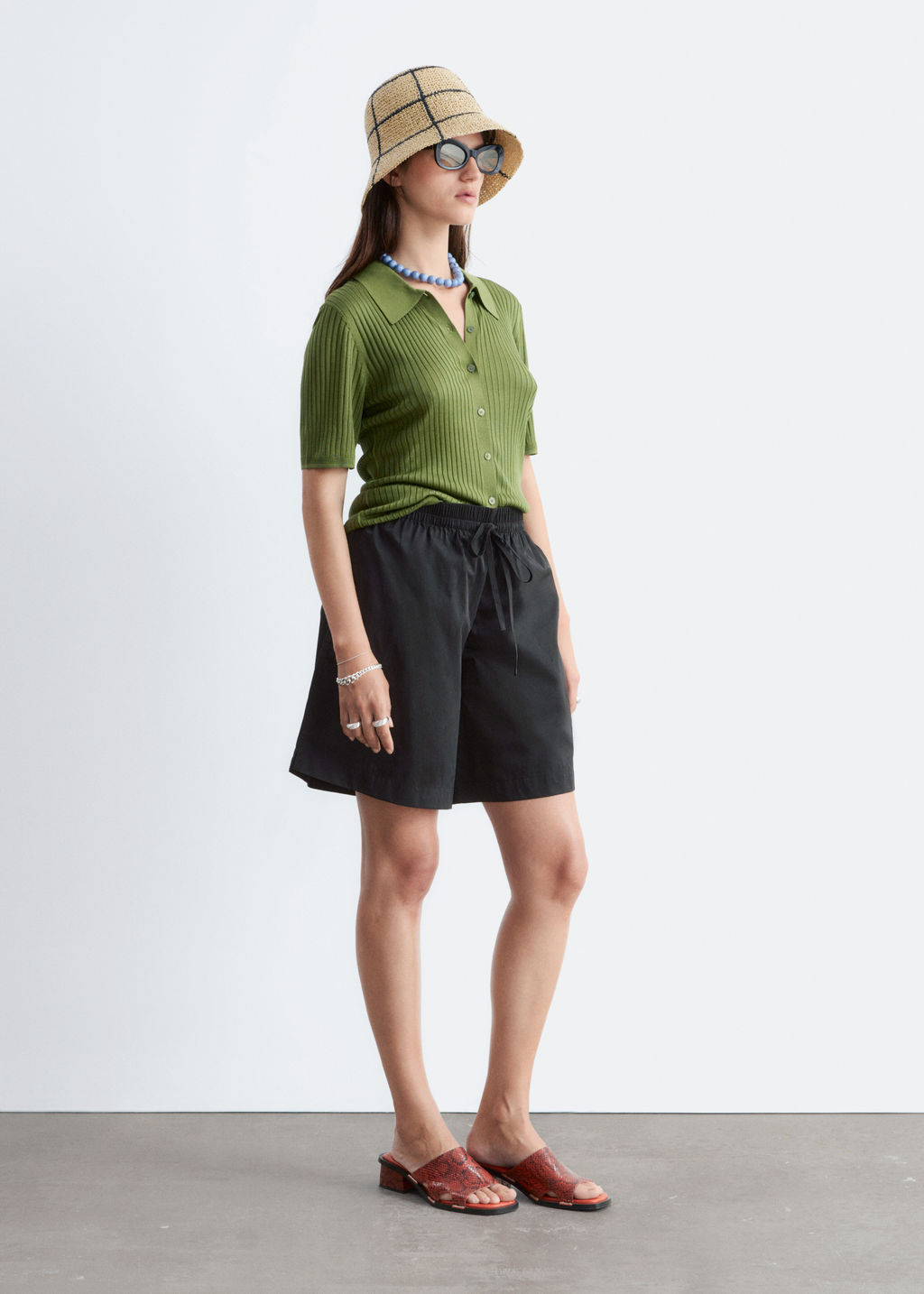 Pantal?n corto a la rodilla con cord?n de ajuste - H&m фото 3