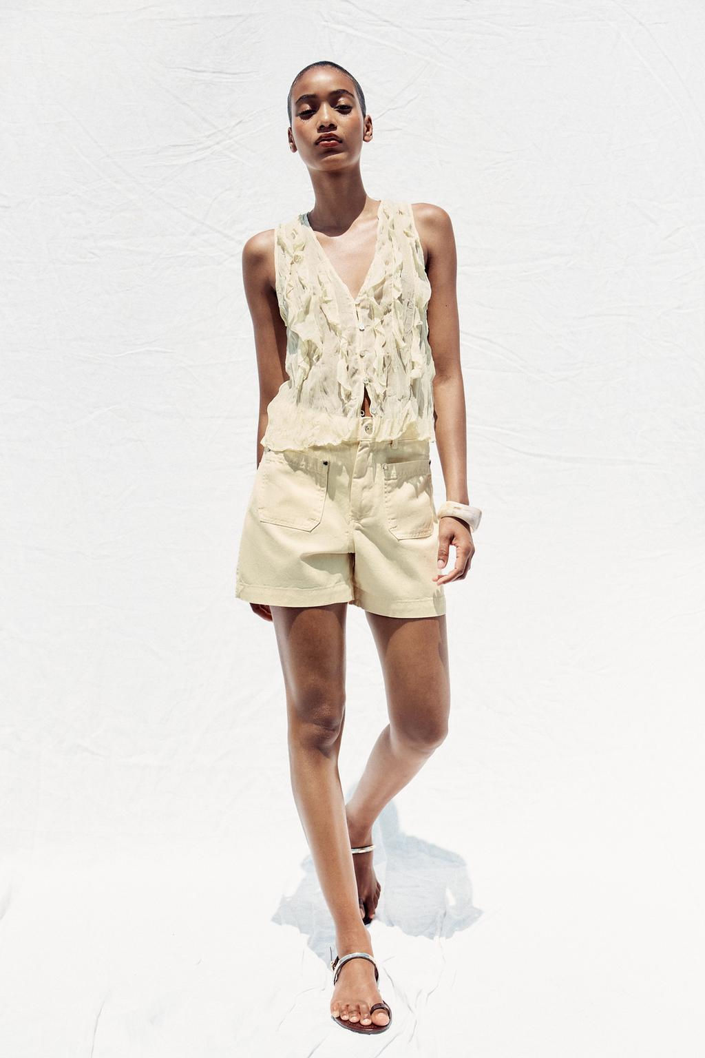 Z1975 HIGH-WAIST SHORTS WITH PATCH POCKETS