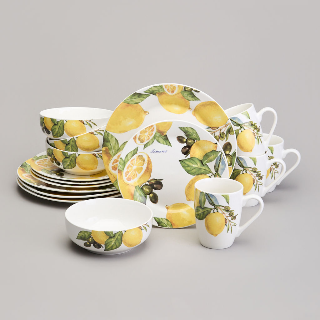НАБОР ПОСУДЫ ОБЕДЕННЫЙ LEFARD ЛЕМОН ТРИ НА 4 ПЕР. 16 ПР.  фото 29