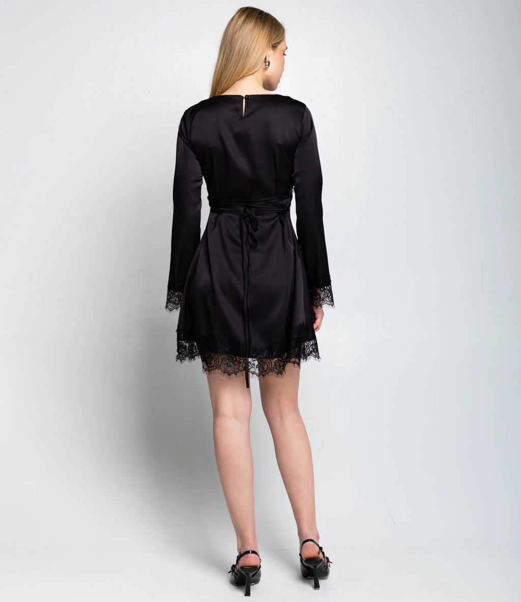 Платье #КТ982 (1), чёрный - Dommod фото 4