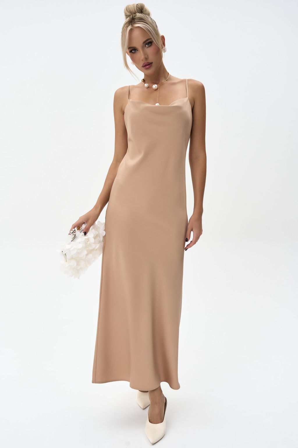 Платье-комбинация (миндаль) - Эльза фото 19