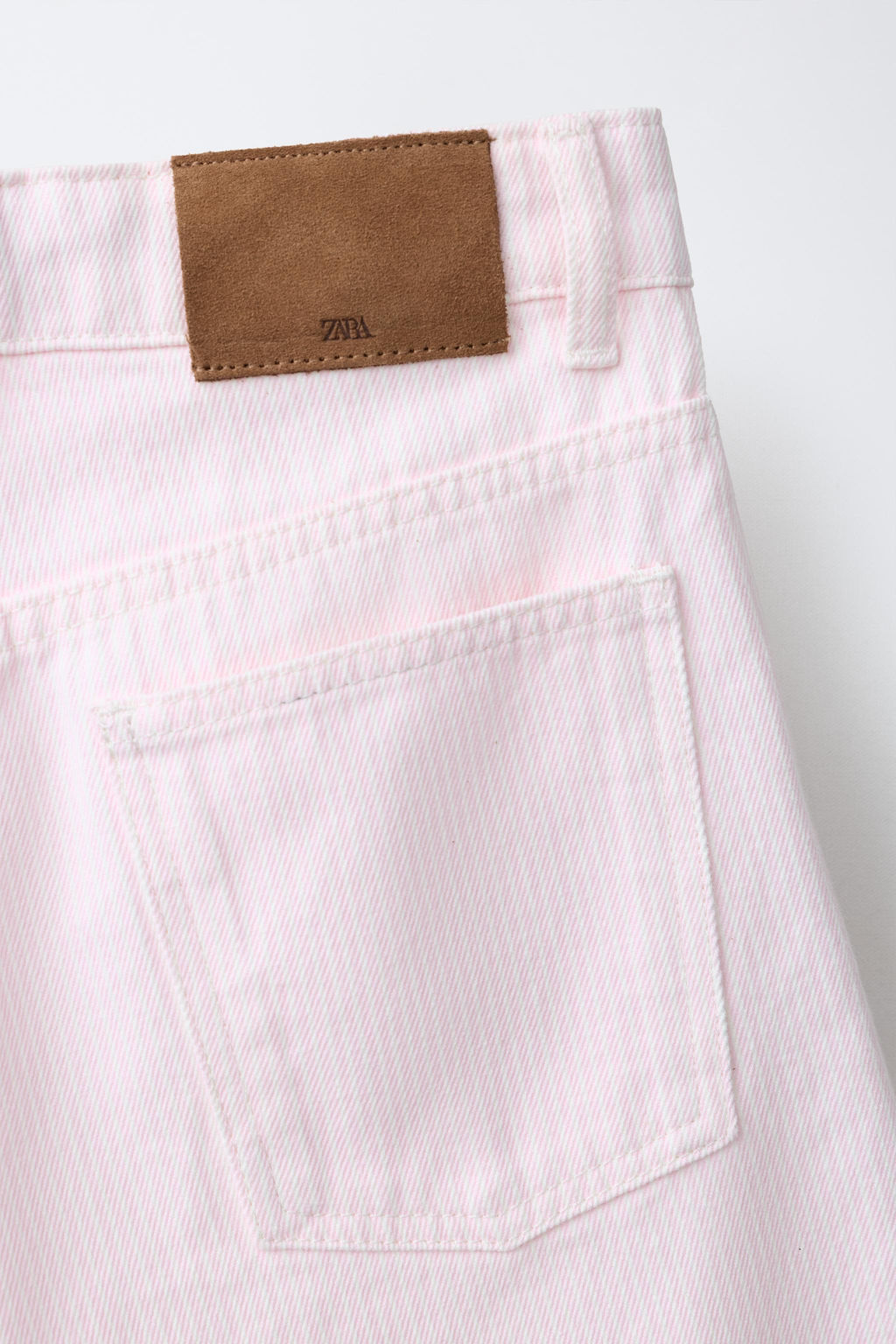 BERMUDA LARGA CARPENTER RAYAS / Rosa / Blanco - Zara фото 4