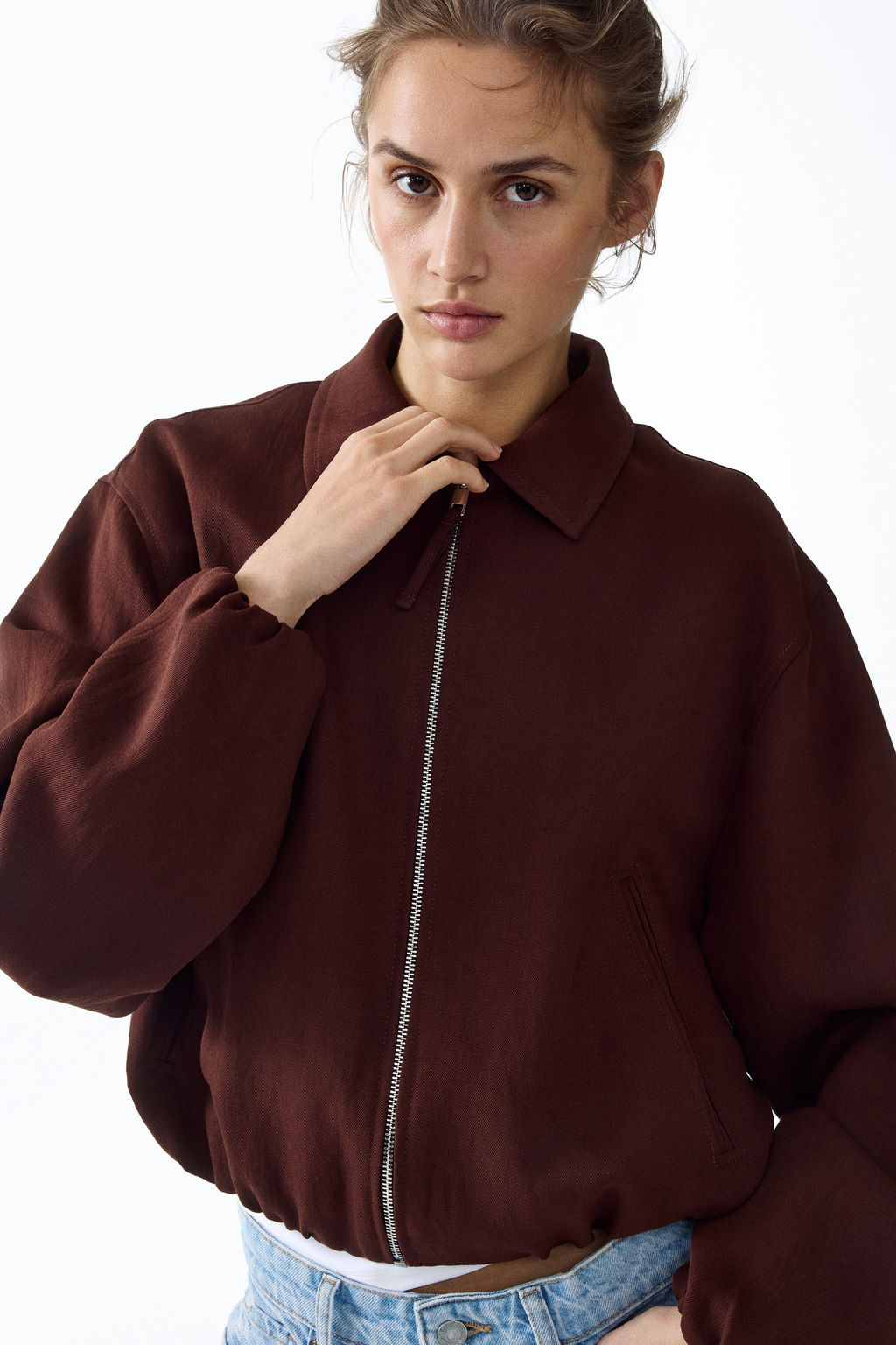 Cazadora oversize con bajo globo - H&m фото 4