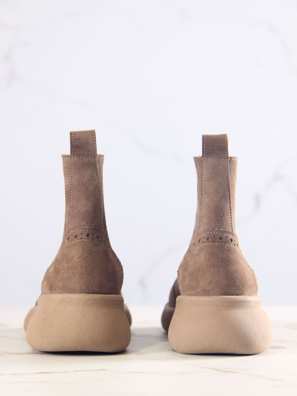 Челси 332.927ka.Серо-коричневая замша/байка