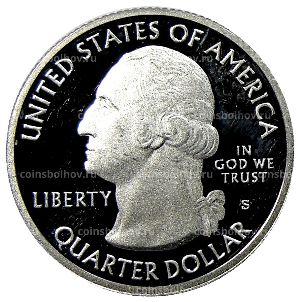 Монета 1/4 доллара (25 центов) 2012 года S США Национальные парки № 15 Денали