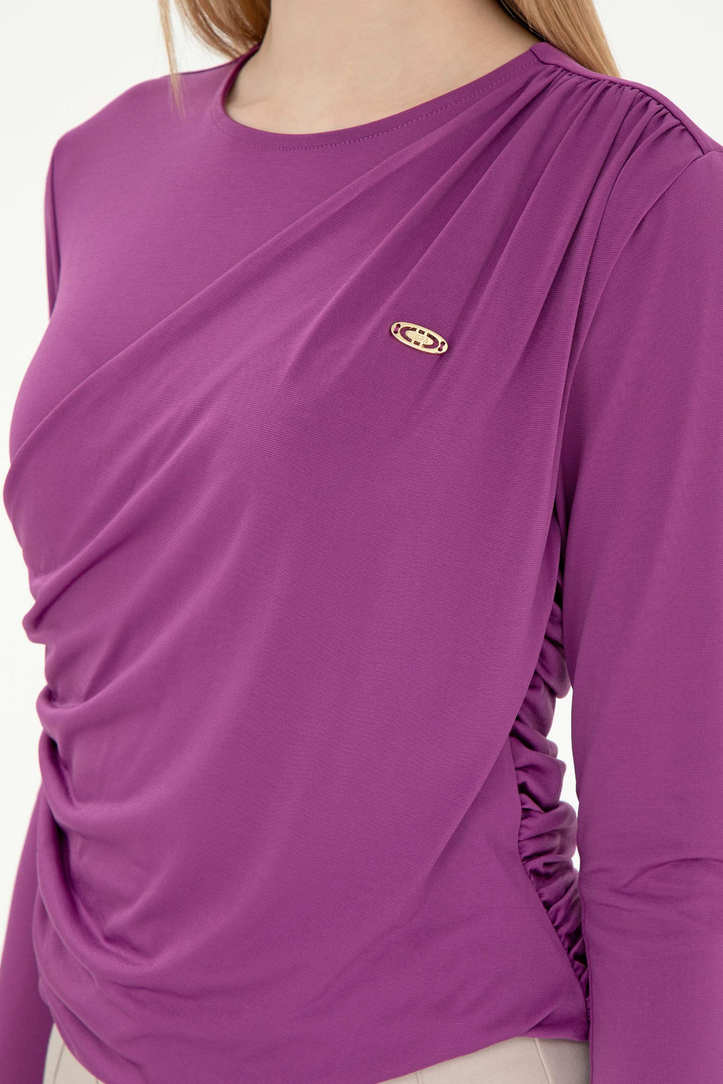 Женский фиолетовый свитшот Неожиданная скидка в корзине - U.s. polo assn фото 14