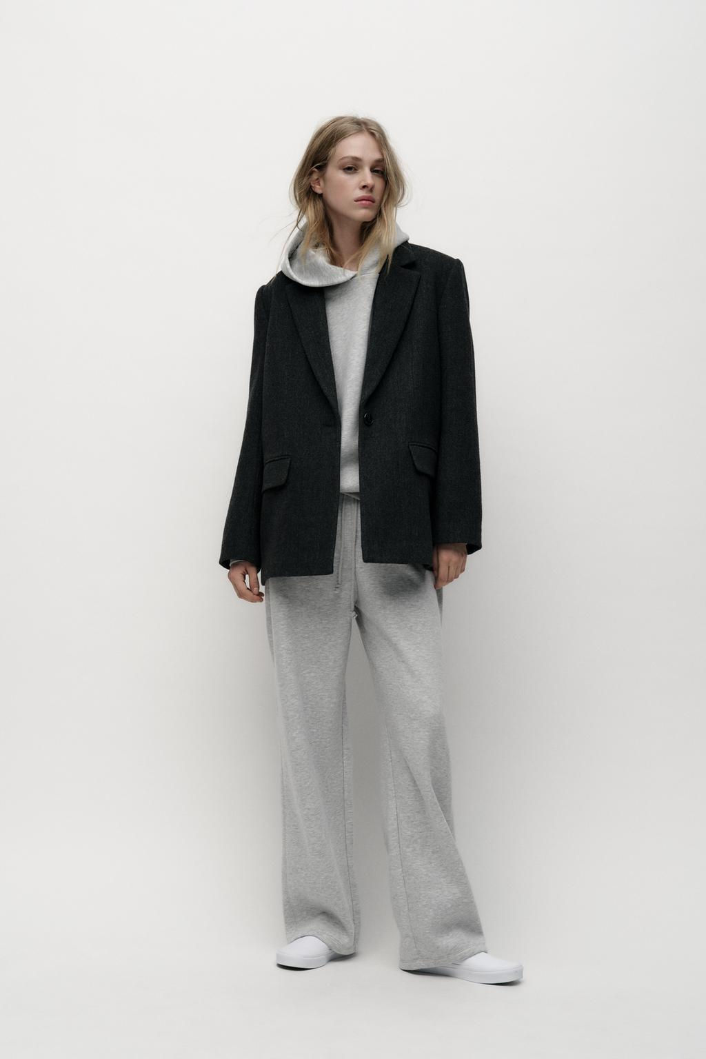 STRAIGHT PLUSH TROUSERS