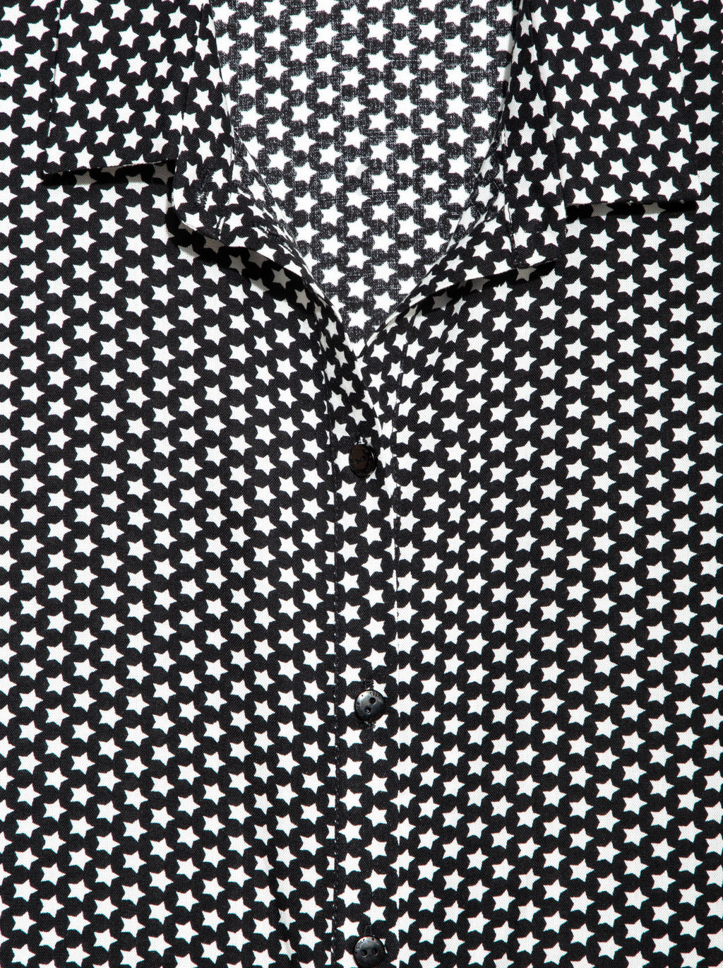 CONTE Легкое платье-рубашка с принтом звезды LPL 884 black mini star - Conte elegant фото 6