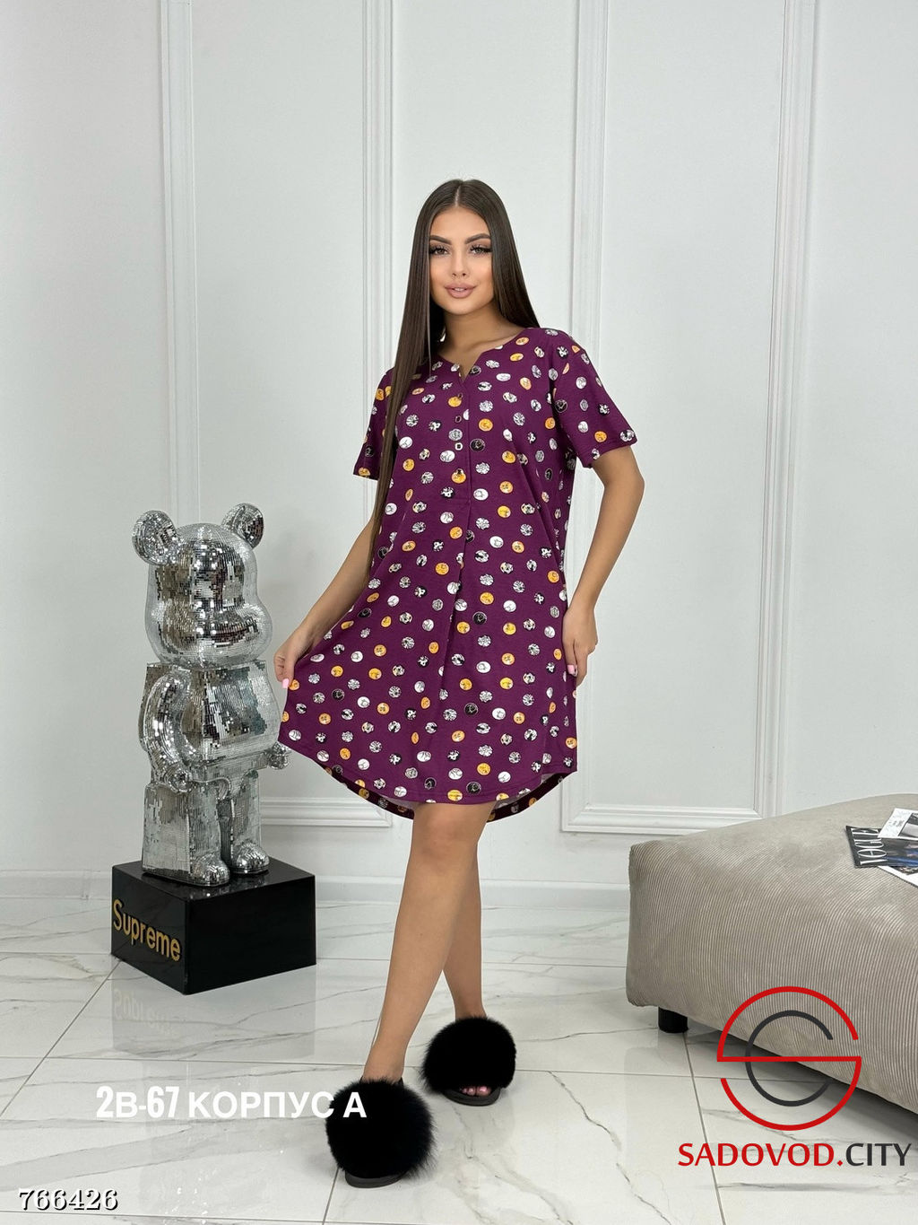 Женская туника с принтом