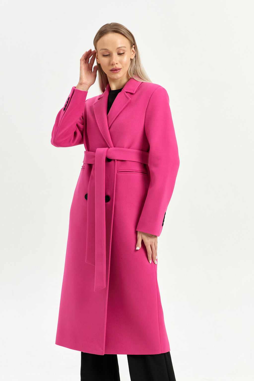 Пальто женское демисезонное 26880 (красный) - Kankan фото 10