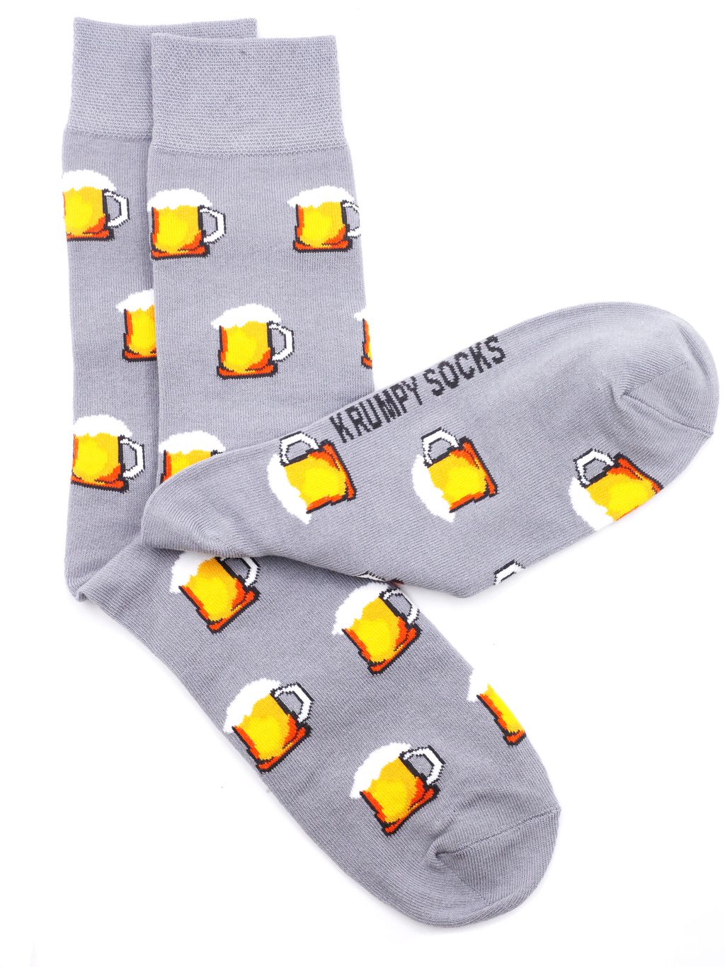 Носки р.35-40 Wow Пиво серые - Krumpy фото 3