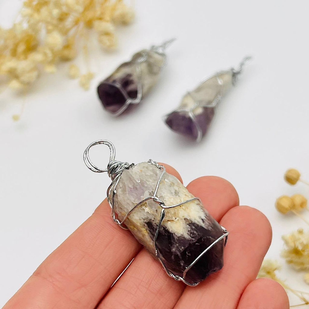 Кулон из необработанного Аметиста - Радуга самоцветов фото 2