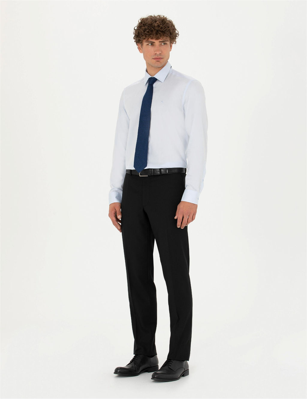 A__k Mavi Slim Fit Uzun Kollu G_mlek - Pierre cardin фото 4
