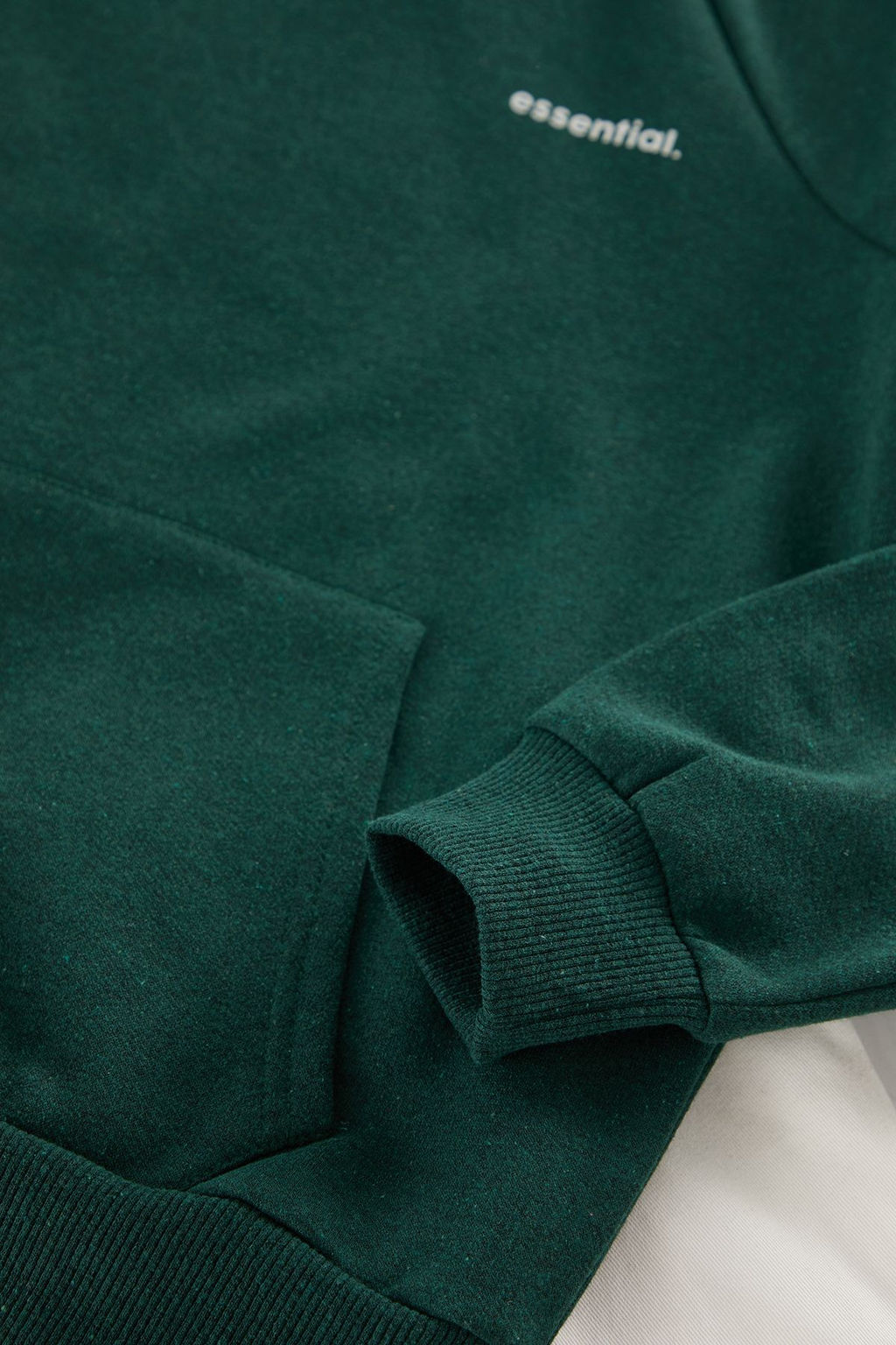 TRENDYOL MAN Bej Unisex Oversize/Genis Kesim Reglan Kol Sloganl? Kapusonlu Sweatshirt TMNAW25SW00156 - Trendyolmilla фото 8