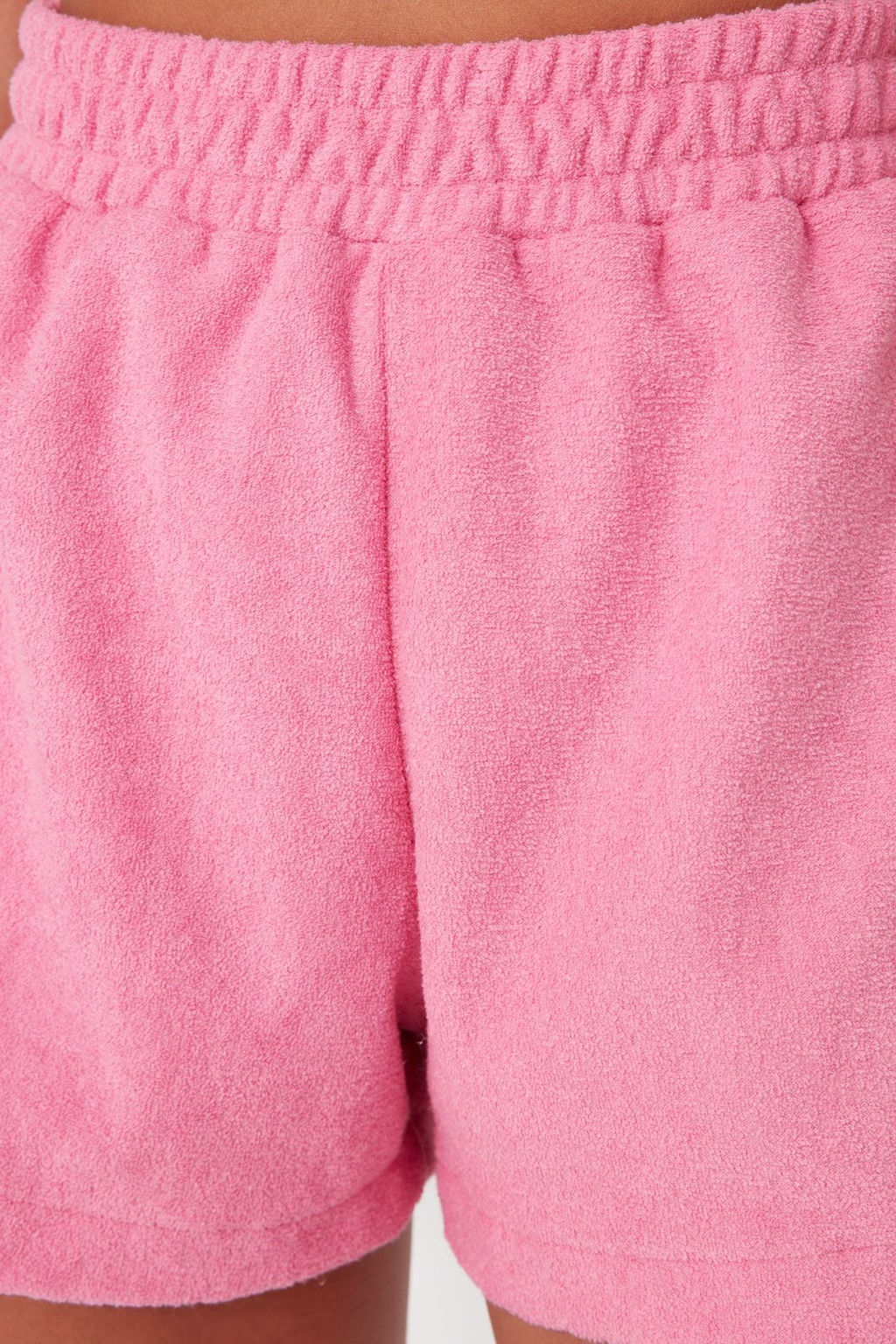 Pembe Orme Havlu Bluz Sort Plaj Tak?m TBESS23AU00163 - Trendyolmilla фото 6