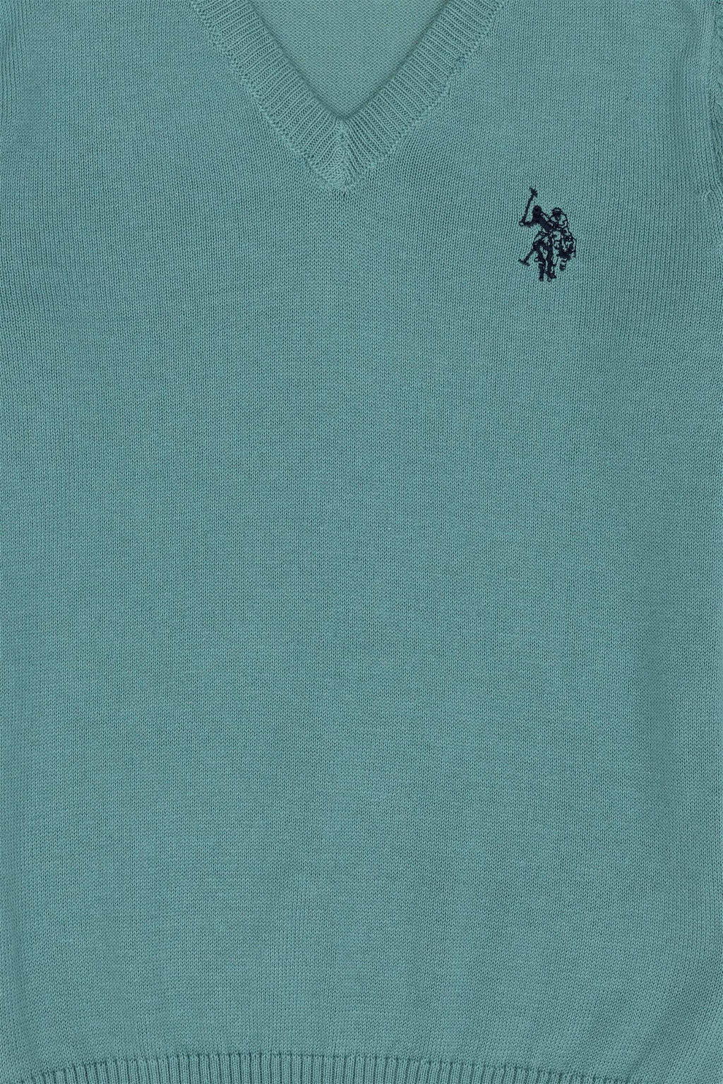 Базовый свитер мятного цвета для мальчика - U.s. polo assn фото 3