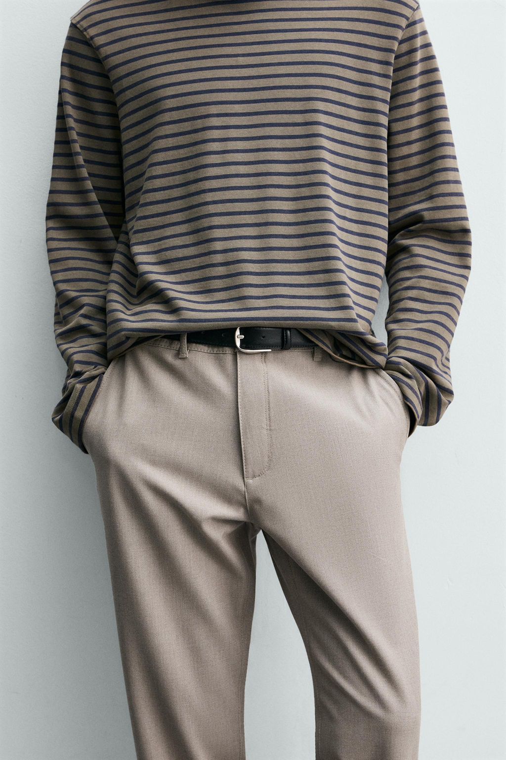 PANTAL?N CHINO ESTRUCTURA CONFORT / Vis?n claro - Zara фото 5