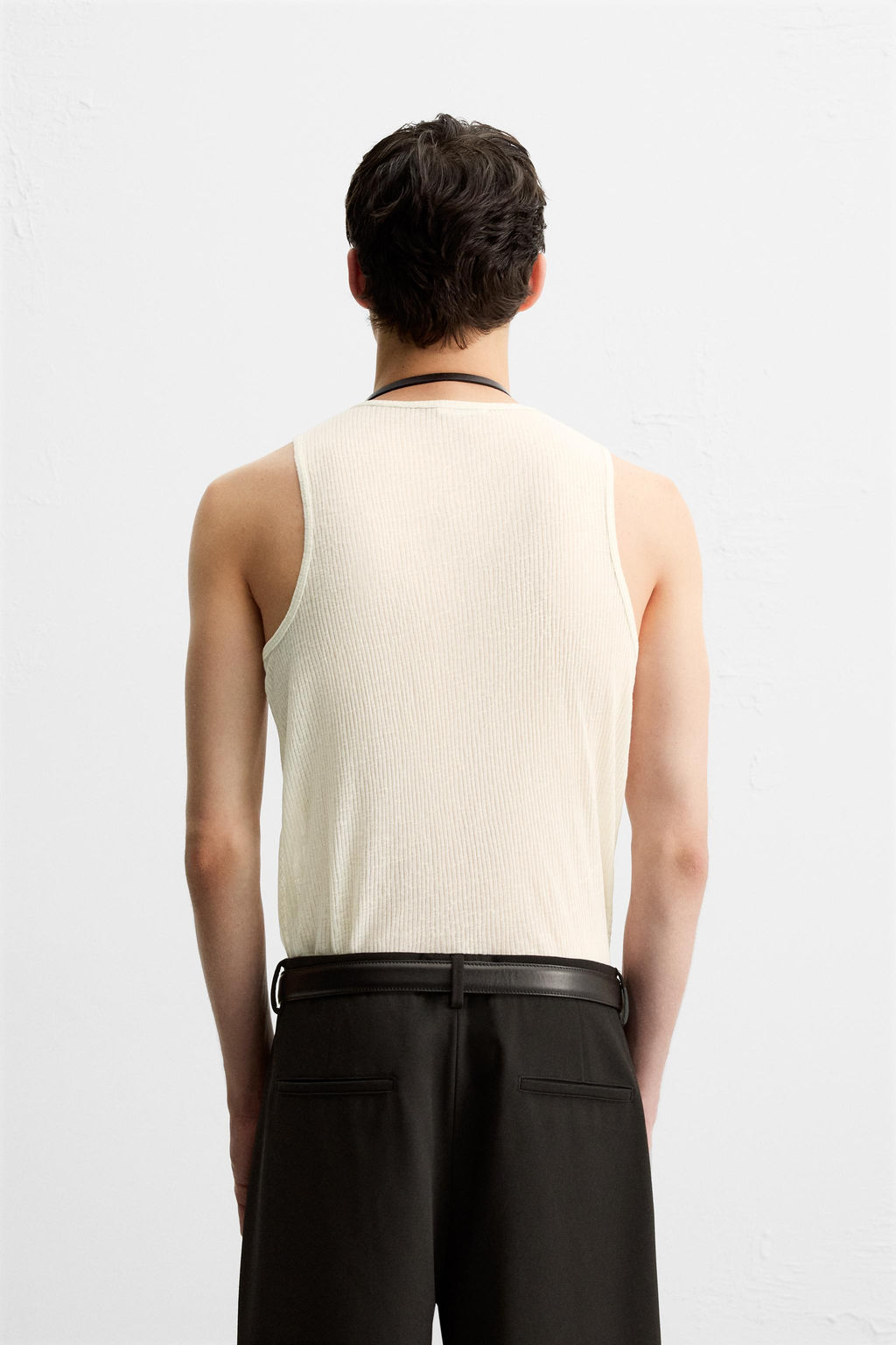 SEMI-SHEER TANK TOP - Zara фото 3