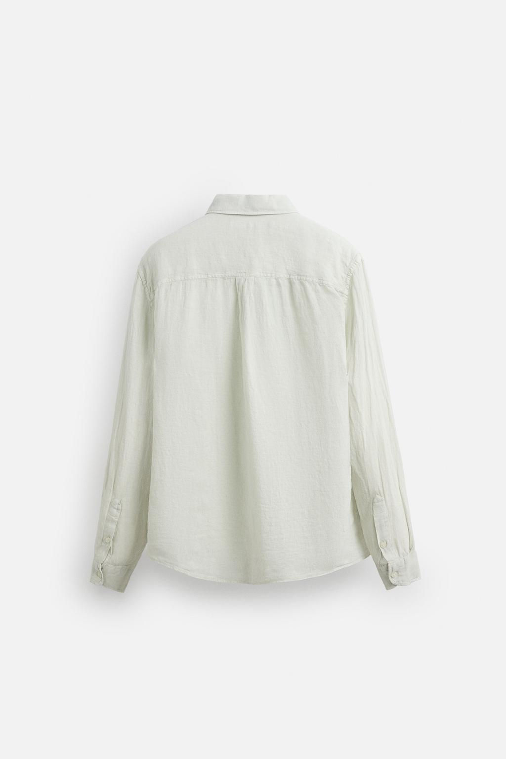 100% LINEN SHIRT - Zara фото 32