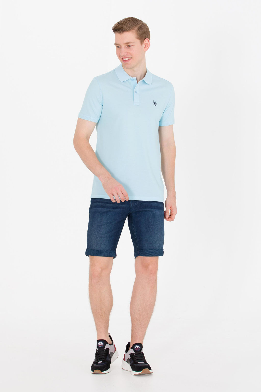 Мужская футболка Aqua Basic с воротником-поло Неожиданная скидка в корзине - U.s. polo assn фото 3