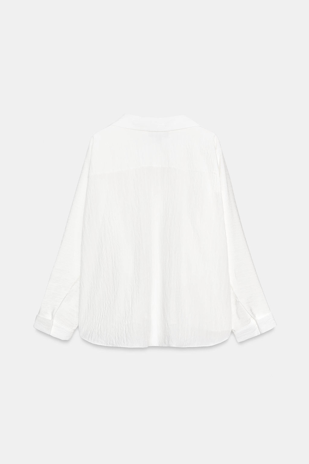 CAMISA OVERSIZE ESTRUCTURA ZW COLLECTION / Blanco roto - Zara фото 7