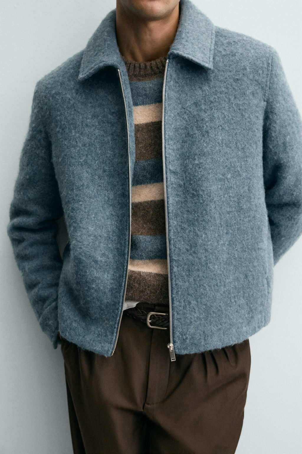 QUILTED OVERSHIRT WITH ZIP