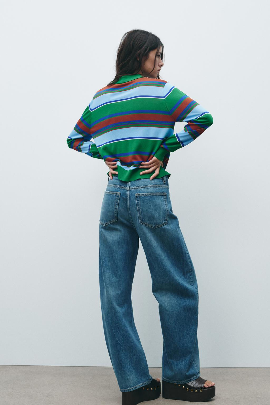 STRIPED POLO CARDIGAN - Zara фото 3