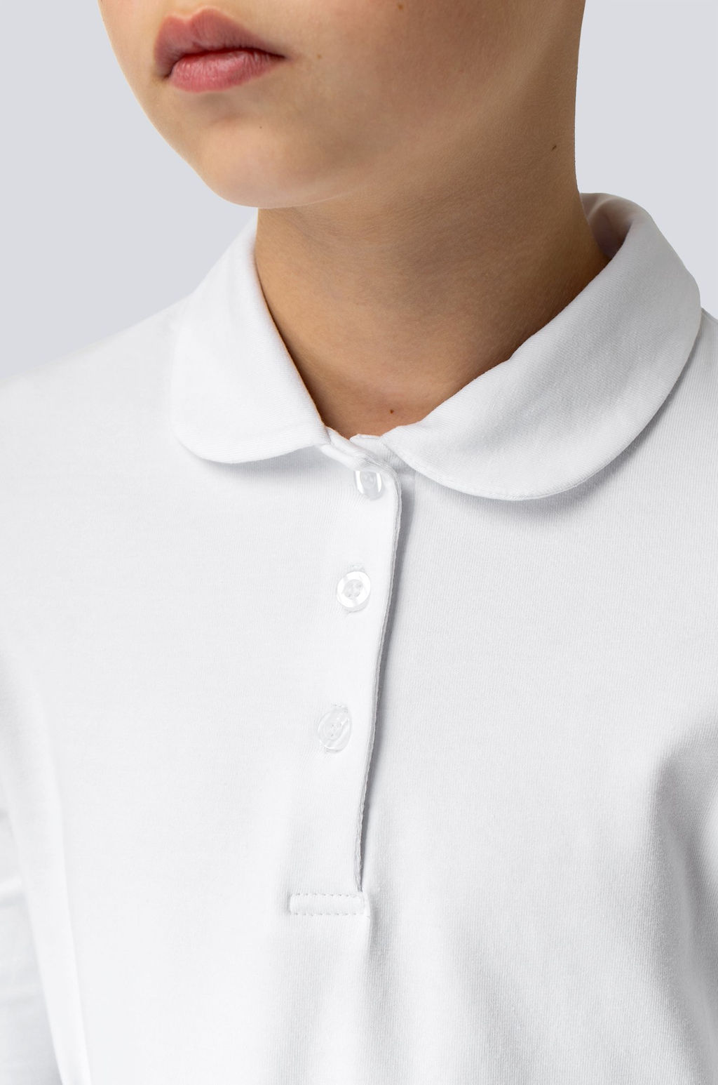 Блузка-поло для девочки с длинным рукавом Happyfox