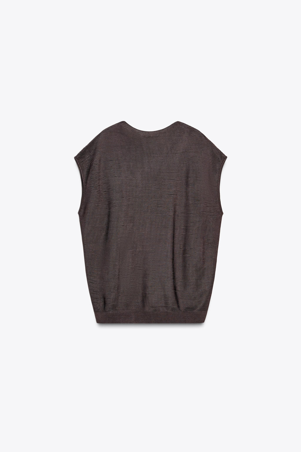 SLEEVELESS RIB KNIT TOP - Zara фото 6