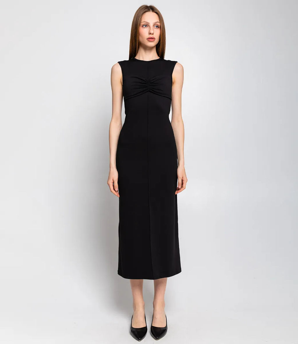 Платье #БШ3003, чёрный