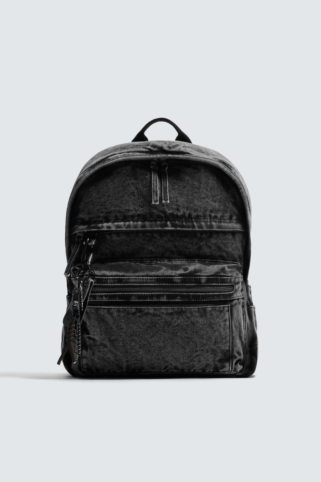 WASHED-EFFECT DENIM BACKPACK - Zara фото 5