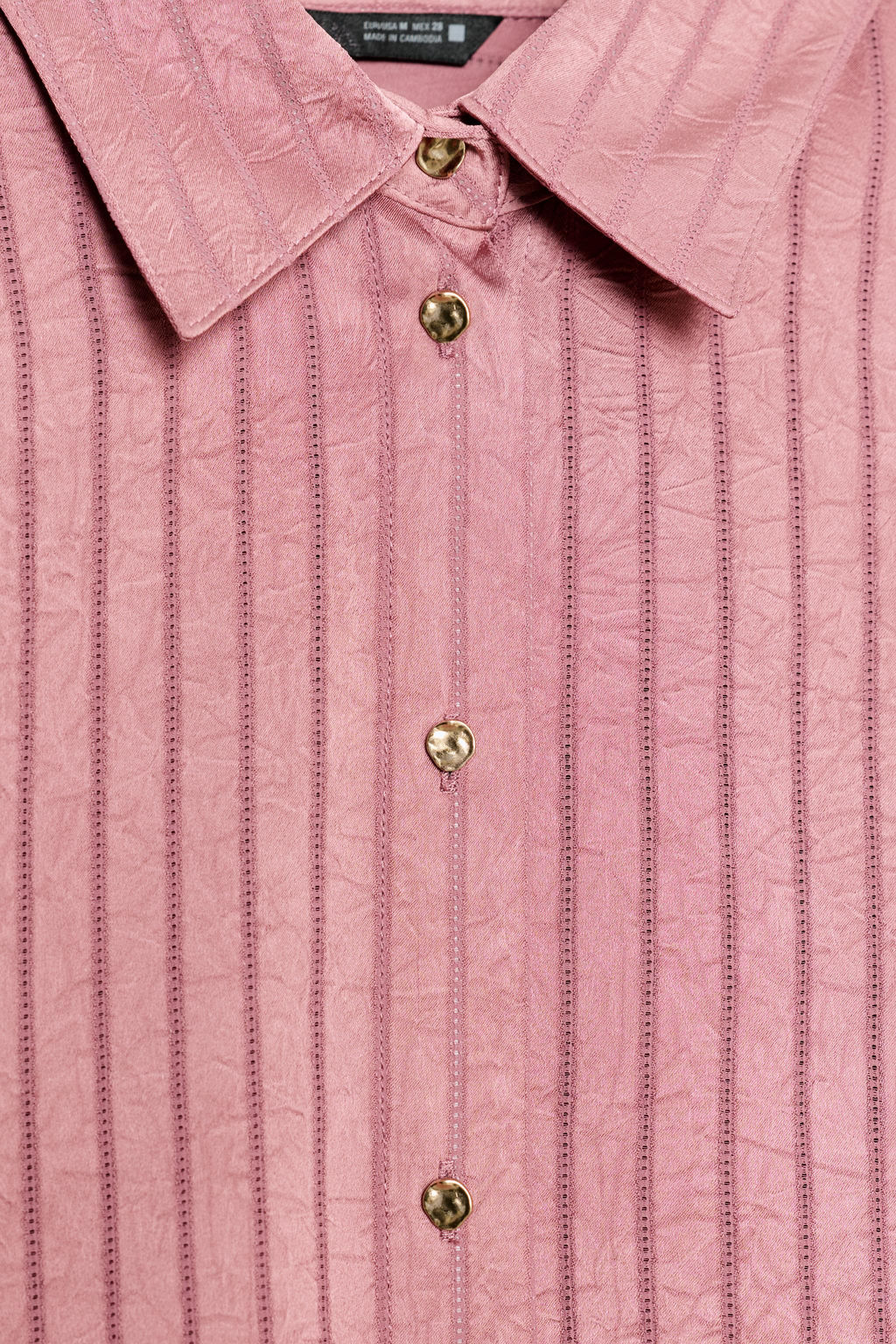 STRIPED SATIN SHIRT - Zara фото 9