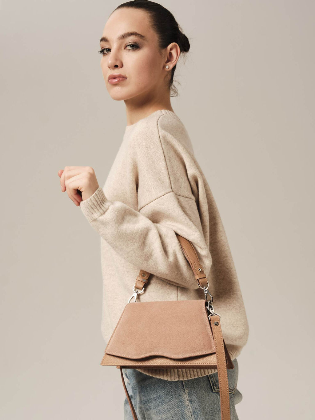 Сумка Lips DBR 30742 бежевая нуга  фото 5