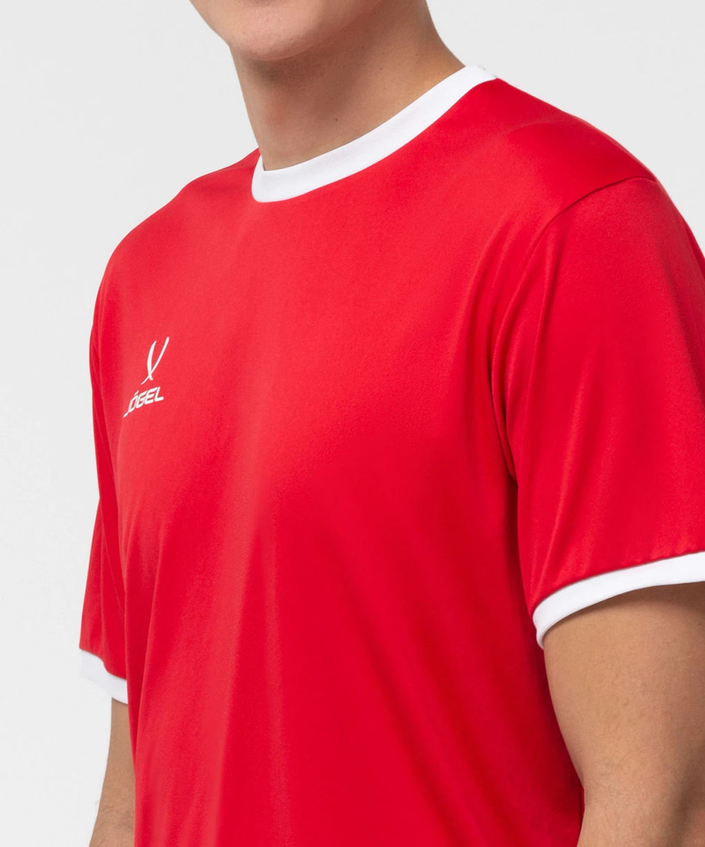 Футболка футбольная JOGEL CAMP Origin, красный/белый