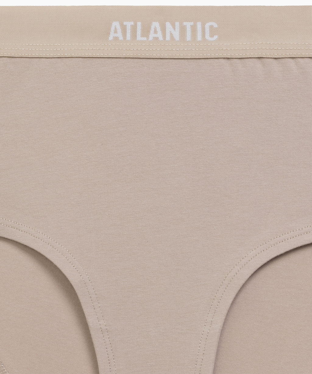 ATLANTIC 3CLP-009 Трусы макси спорт Maxi Sport - набор 3 шт. бежевый + розовый + зеленый  фото 4