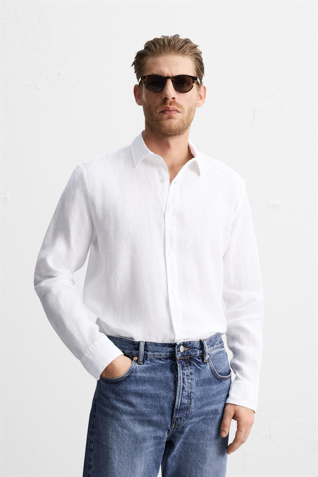 100% LINEN SHIRT - Zara фото 3