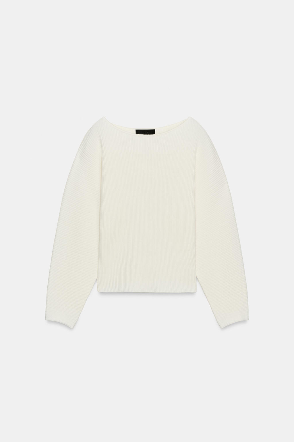 RIB KNIT JUMPER WITH VOLUMINOUS SLEEVES - Zara фото 14