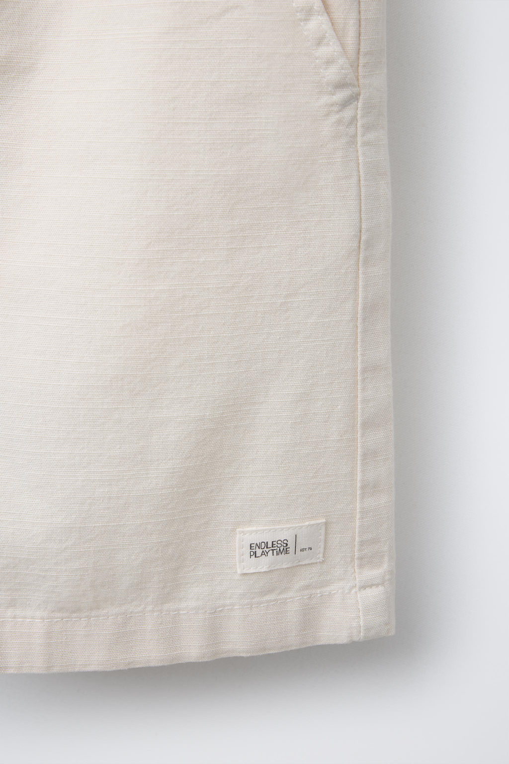 LABEL COTTON WIDE-LEG BERMUDA SHORTS - Zara фото 4