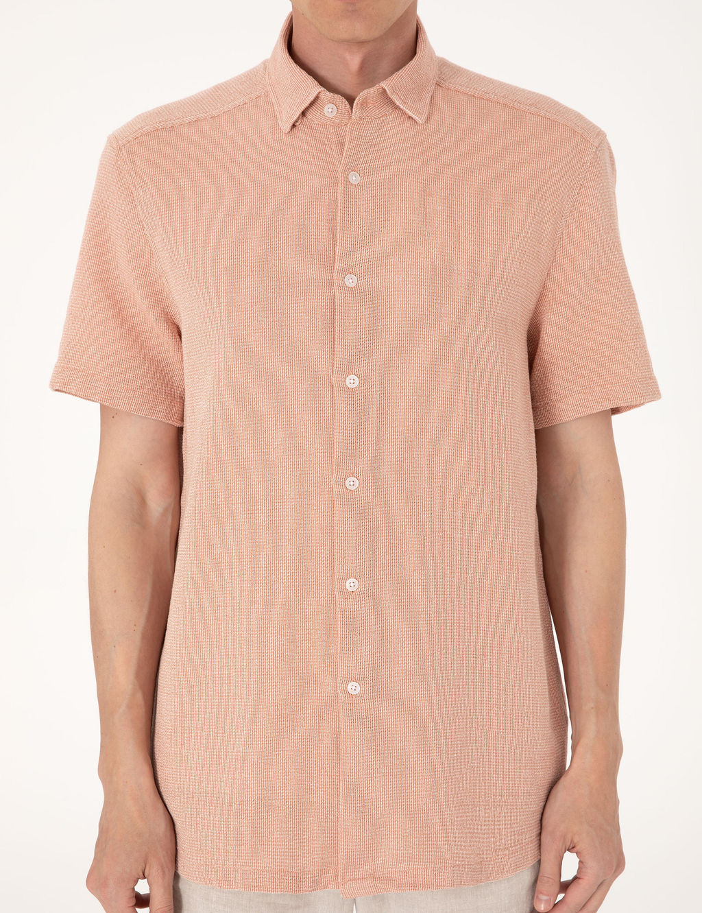 Mercan Comfort Fit K_sa Kollu G_mlek - Pierre cardin фото 6